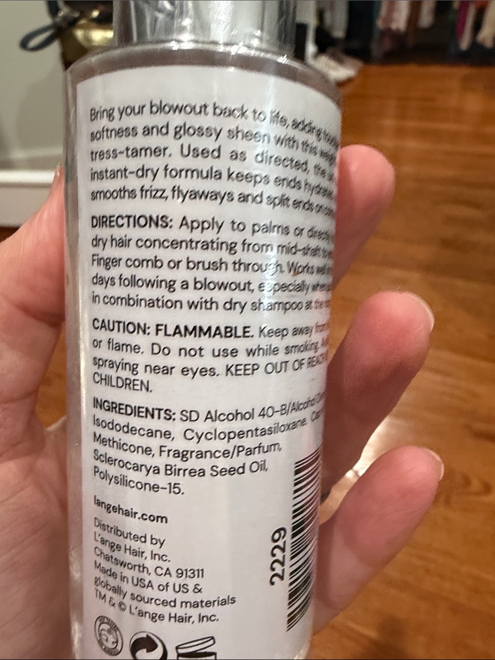 Lange Miracle Condition Shine Spray .  New and Sealed. - Picture 3 of 4